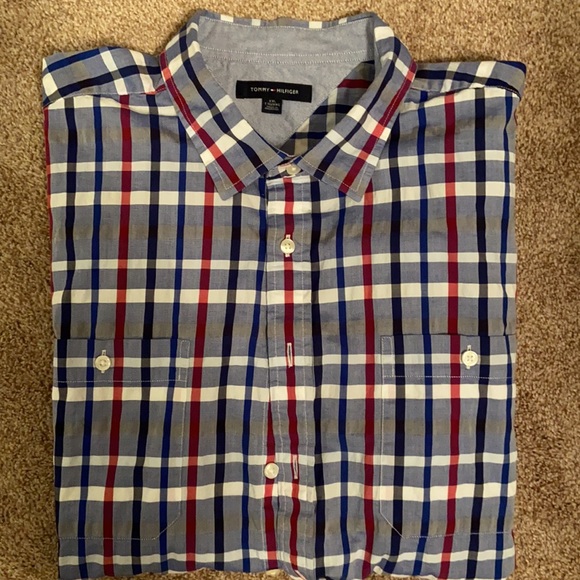 Tommy Hilfiger Other - 👚 2/$35 - Men’s Tommy Hilfiger short sleeve button down shirt size XXL